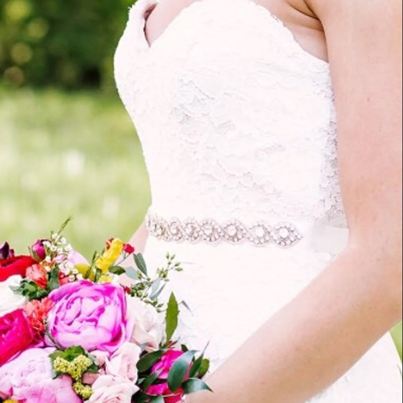 Rose bridal belt/sash - Picture 1 of 6